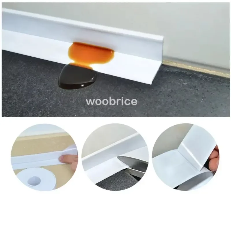 Sealing Waterproof Tape Bathroom and Kitchen Border Anti-mildew Caulking Sealed Isolate Sticker