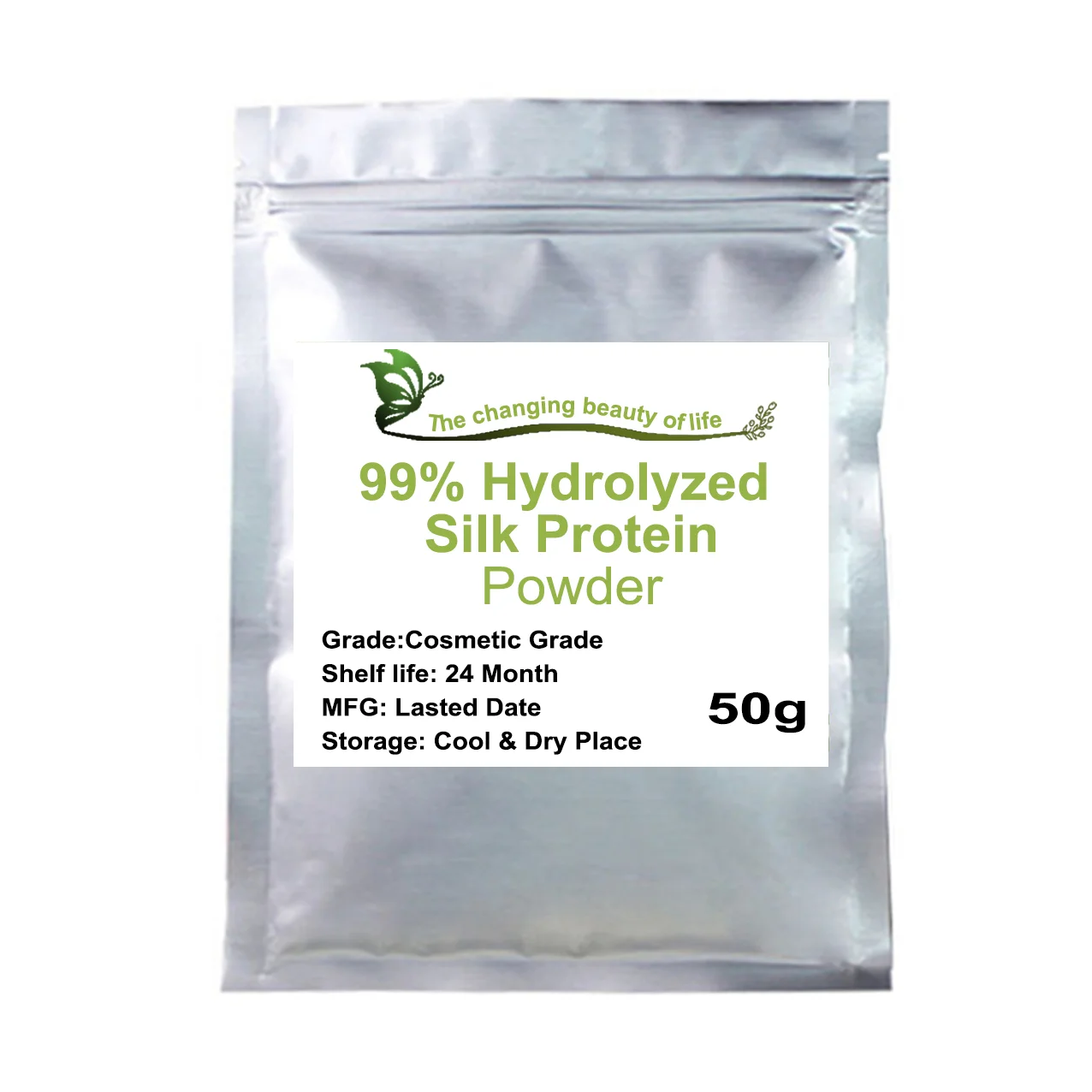

99% Hydrolyzed Silk Protein Powder