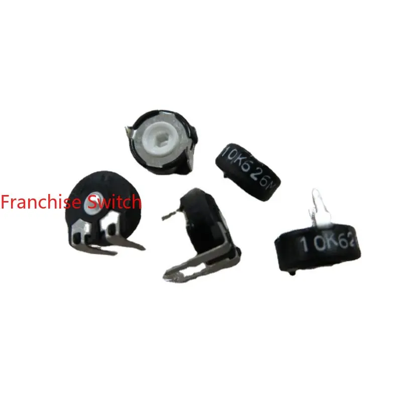 

10PCS Potentiometer PT10-MV10 Diameter 10mm Adjustable Resistance Horizontal Hex Hole 5K10K100K