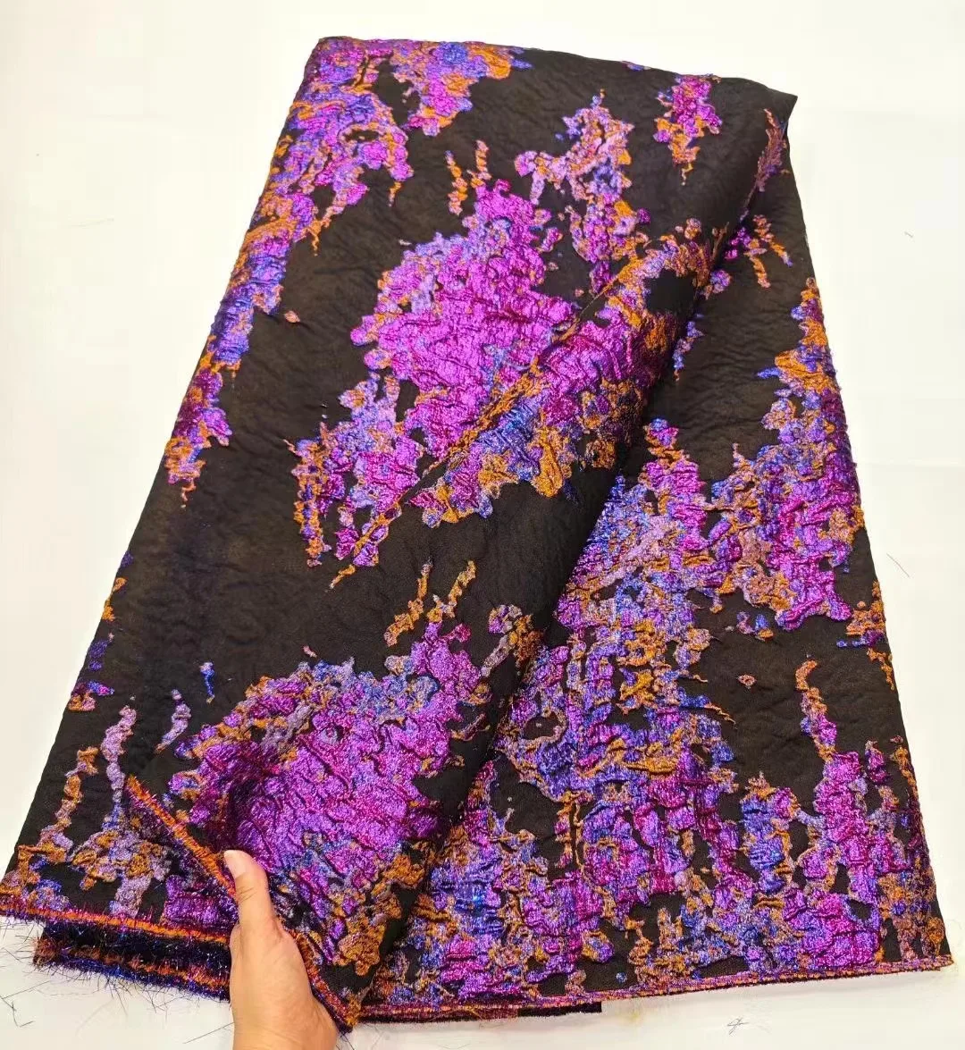 African Brocade Lace Fabric Fashion Nigerian Brocade Lace French Jacquard embroidery for Diy Sew Party Cloth brocade lace fabric