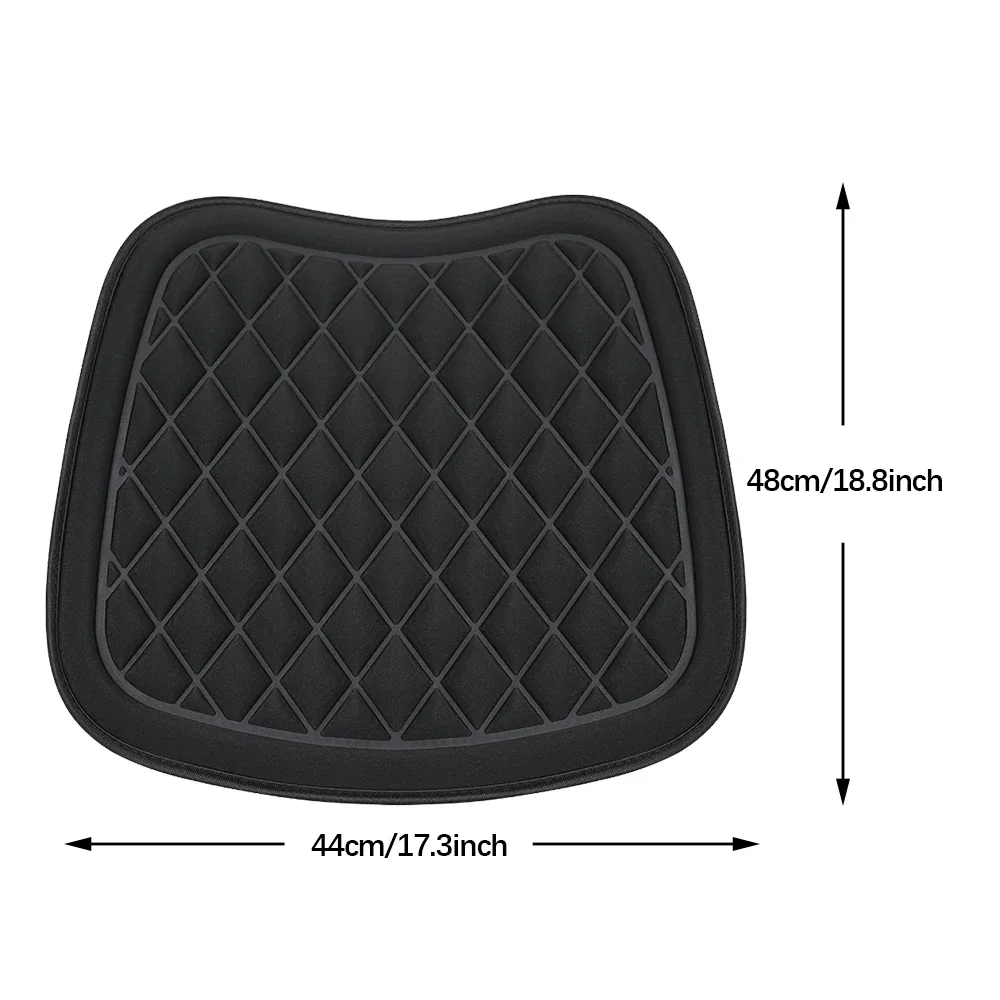Car Seat Cushion Breathable Comfort Memory Foam Non-Slip Chair Pad Vehicle Auto Protector