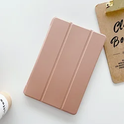 Premium Leather Smart Tablet Case - Universal 11.5 Folio Cover for Honor Pad X8 Pro (Rose Gold)