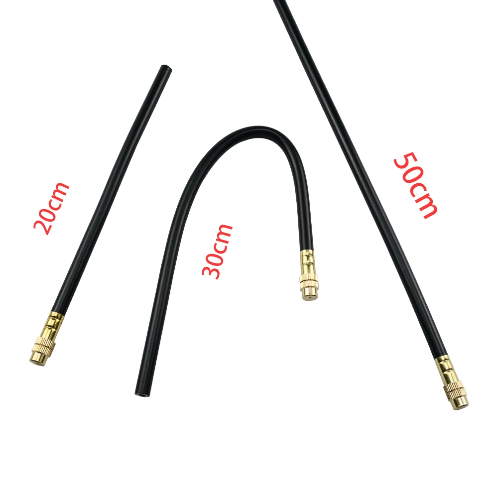 20/30/40/50CM Free Bending Brass Nozzle ID8MM Rapid Insertion Adjustable Spray Head for Garden Cooling Irrigation Misting System 6