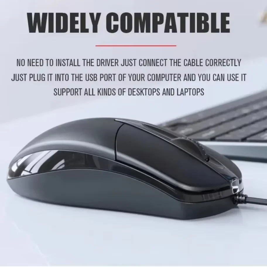 USB Optical Wired Mouse Laptop Home Office Mouse Anti Slip Roller 3D 1200DPI Game Mause Computer Accessories For PC Desktop gaming mouse optical mouse wired mouse
