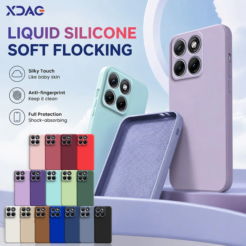 Premium Silicone Case Phone Cover with Soft Microfiber Lining - Enhanced Protection and Style