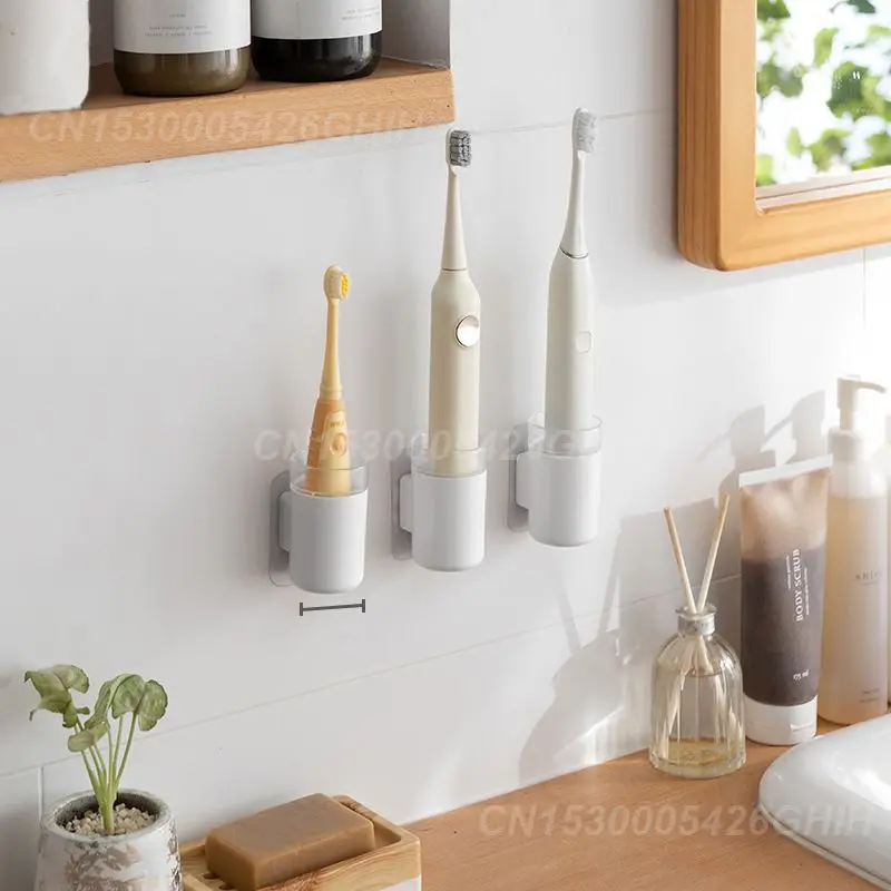 Space Saving Toothbrush Holder Easy To Install Wide Application Abs Toothbrush Holder Wall-mounted