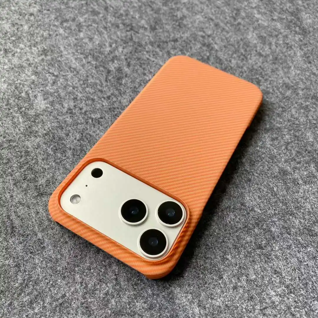 Luxury Slim Carbon Fibre Pattern Frameless Shockproof Phone Case