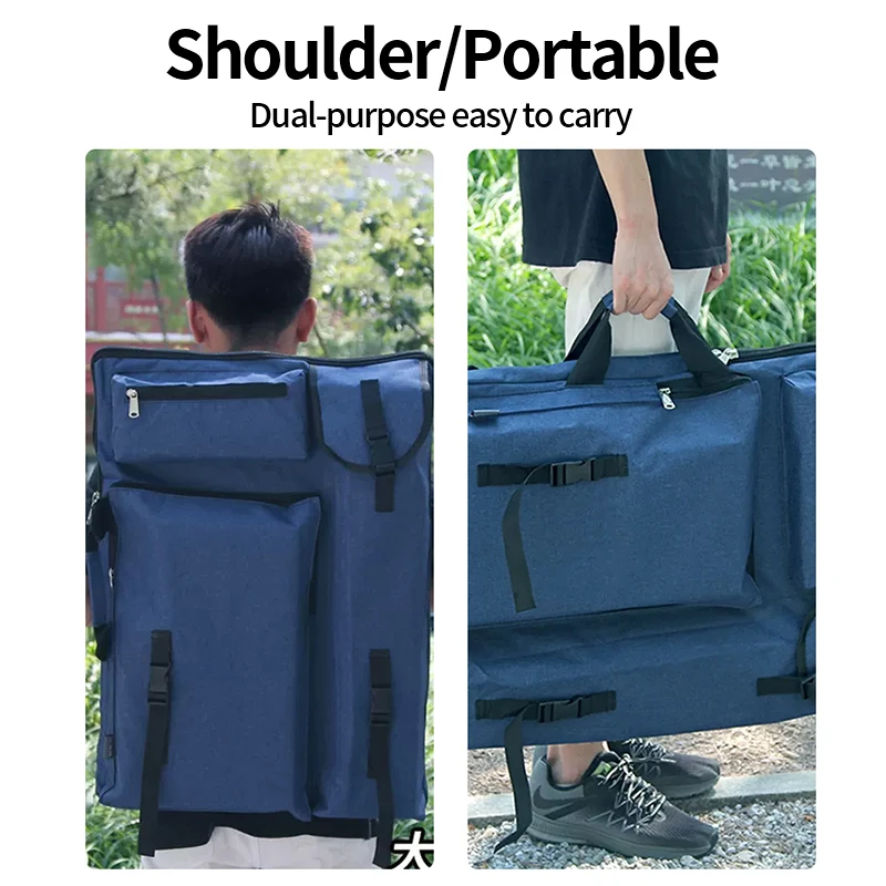 Borsa Per Arte A3 Impermeabile - Zaino Per Schizzi, Cavalletti E Materiale Artistico - Foto 6