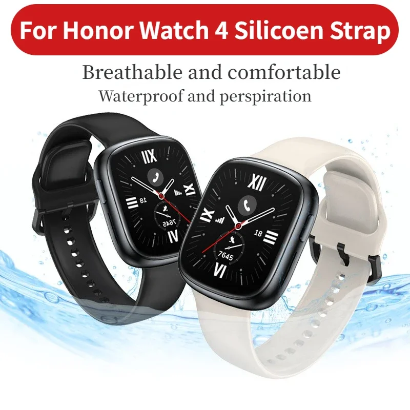 Cinturino In Silicone Per Honor Band 4 (Running Edition), Band 3e E Band 4E, Sostituzione Bracciale Smartwatch, Morbido E Impermeabile
