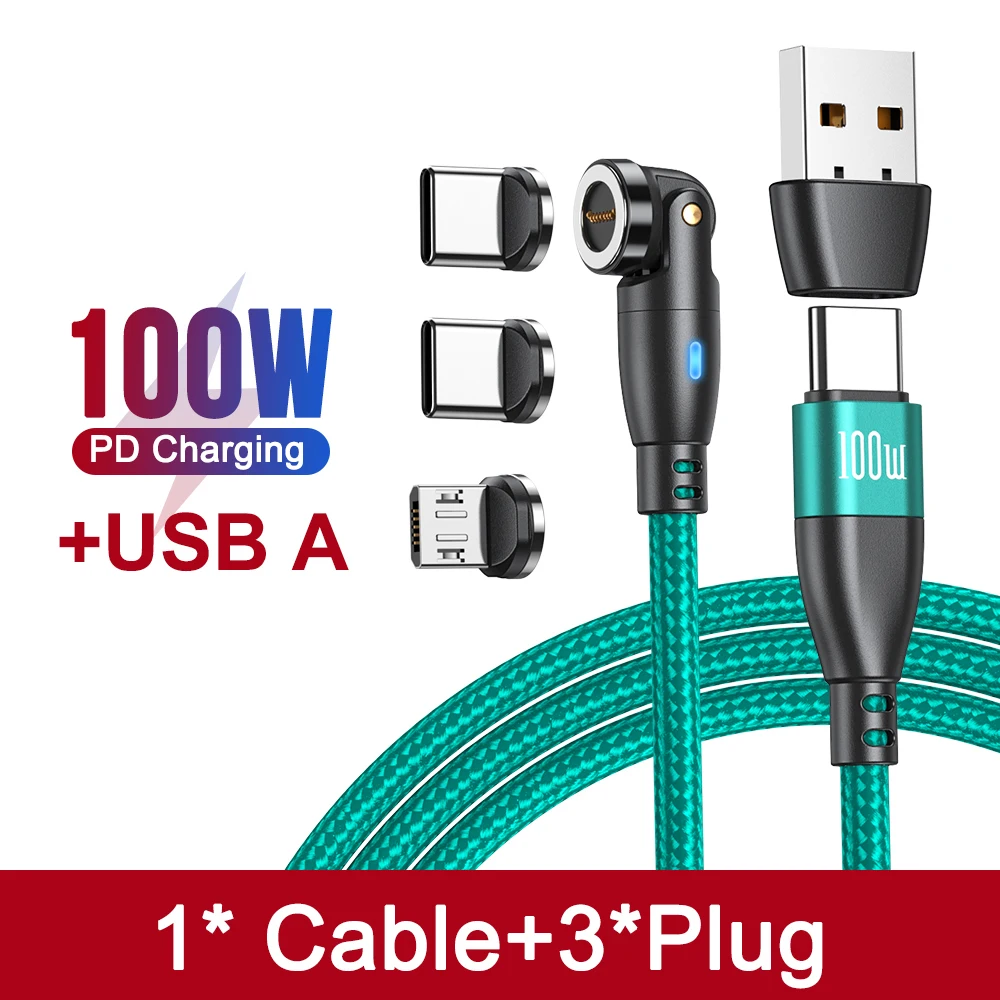 AUFU 100W Magnetic USB Type C Cable 5A Fast Charging thumbnail 9