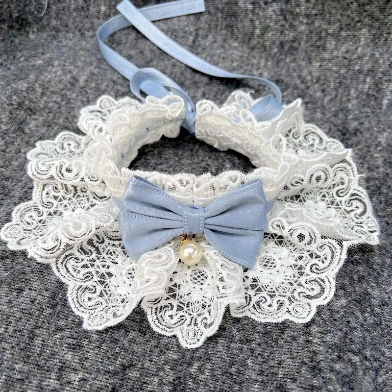 Title 3, Pearl Dog Collar Jewelled Silk Wedding Cat Pupp...