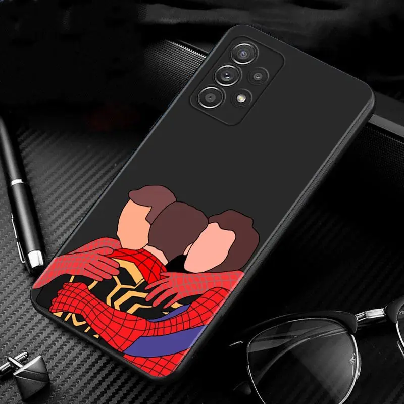 Marvel Cartoon Spiderman Three Generations For Samsung Galaxy A12 A52 A51 A32 A21s A71 A02s A32 A31 A72 A22 A11 A41 A42 A01 Case kawaii samsung cases