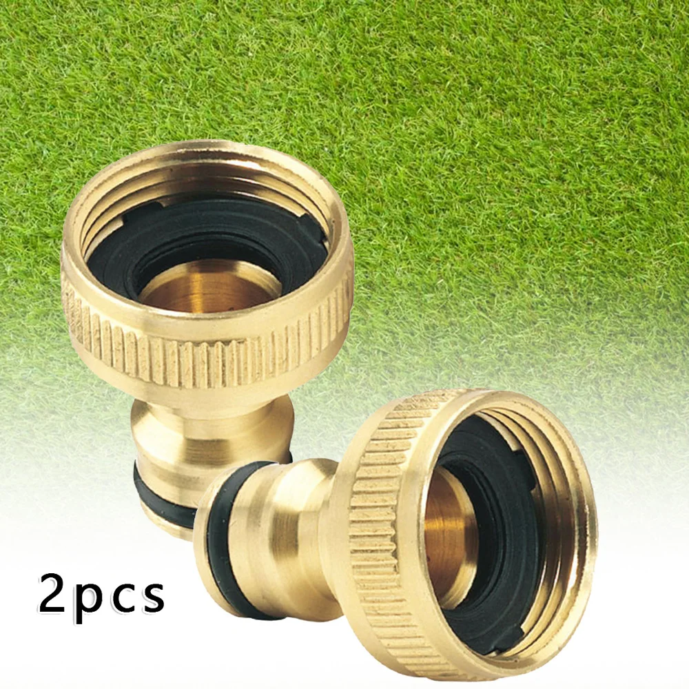 water pipe fittings 2Pcs 3/4" To 1/2" Thread Connector Faucet Hose Tap Water Adapter Quick Connector Water Pipe Fittings Home Replacement Accessory