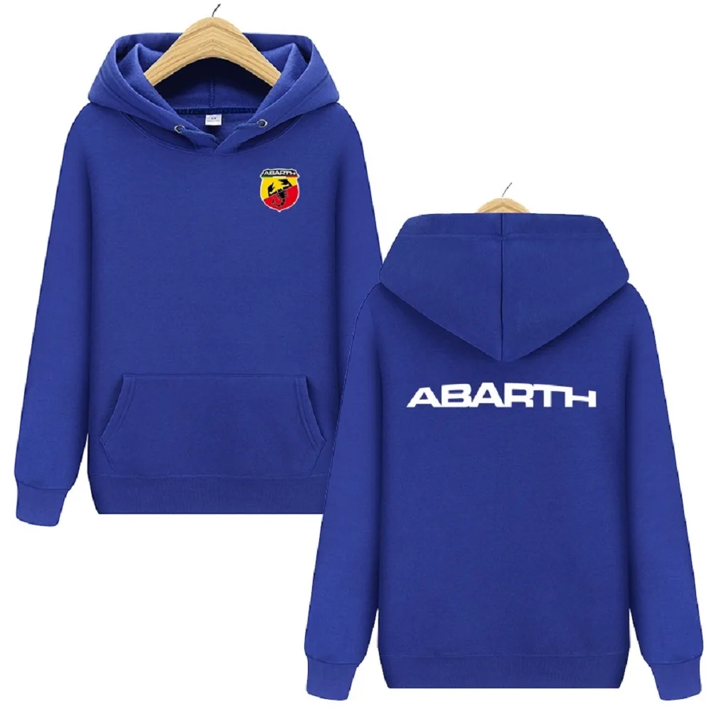 Youth Men's Abarth Scorpion Logo Men Hoodie Wool Warm Sweatshirt Men's Breathable Pullover Hoodie 2