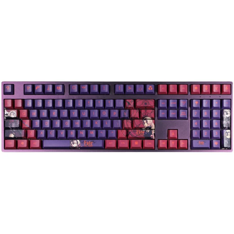 Chaves Pbt Tintura Subbed Keycaps dos Desenhos Animados Anime Gaming Key Caps Cereja Perfil Keycap para o Destino Grande Pedido Fgo Jeanne Darc Arc Alter 108 - Imagem 5