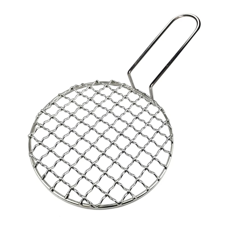 

BBQ Meshes Stainless Steel Barbecue Mesh Grilling Mesh Reusable Grilling Net Barbecue Supplies for Vegetable Meat Use 270F