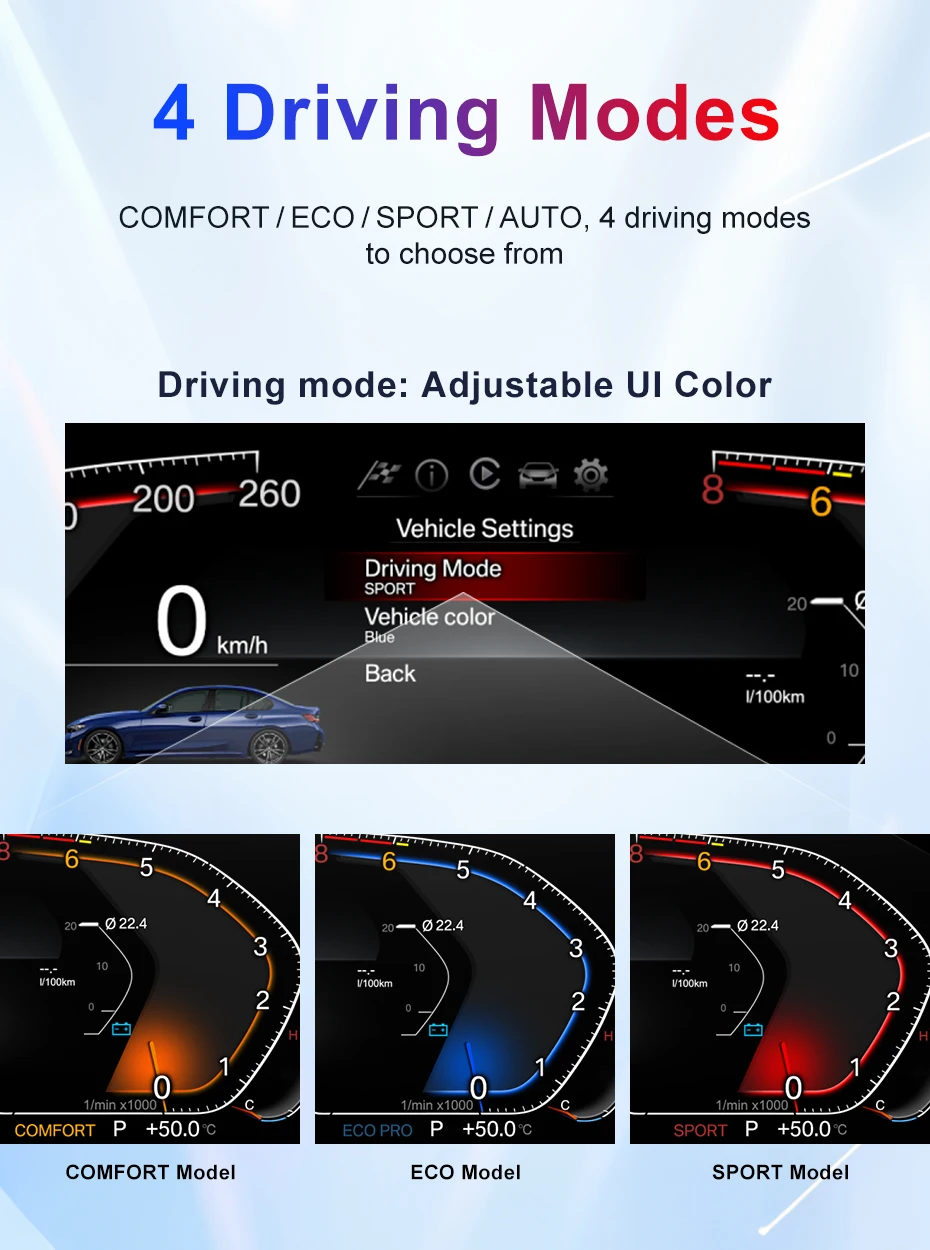 2026 New Product Facroy Price Digital LCD Car Dashboard For BMW X3 E83 2004 to 2