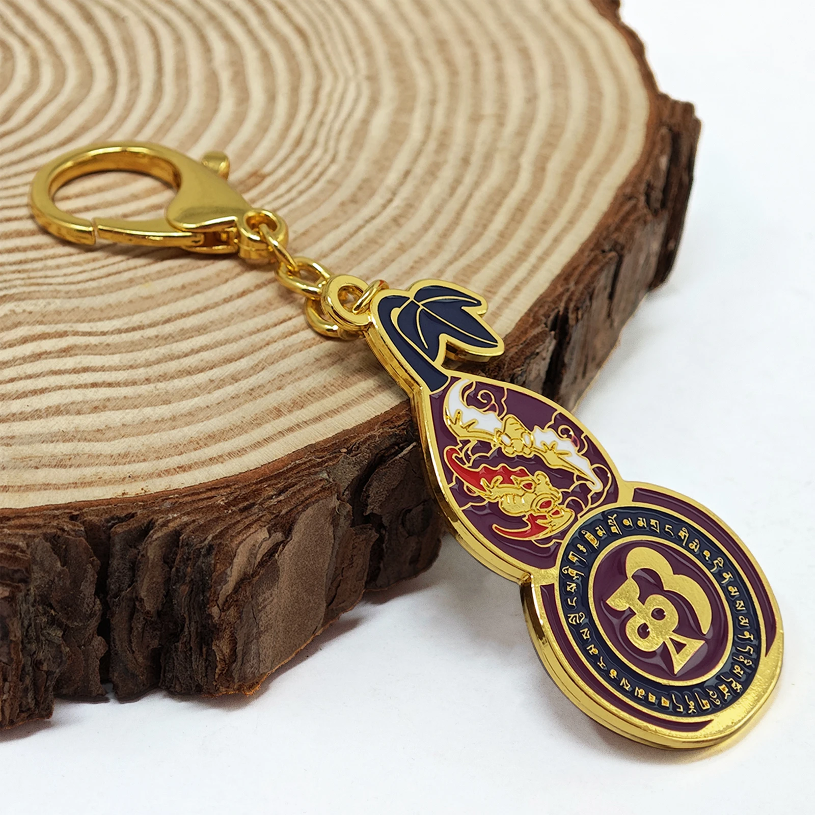 2025 Lucky Bat Gourd Keyring 5 Blessing Wu Lou Keychain 4