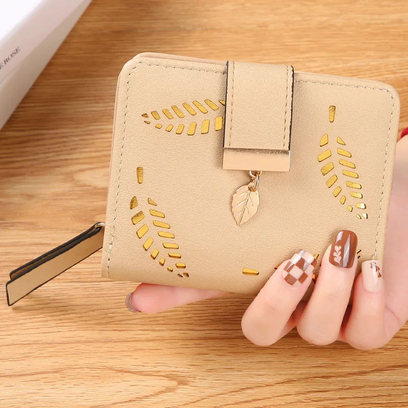 Fashion Wallets Zipper Coin Purse Lady Short Purses Handbags Women Clutch Cards Holder PU Leather Money Bag Billfold Wallet