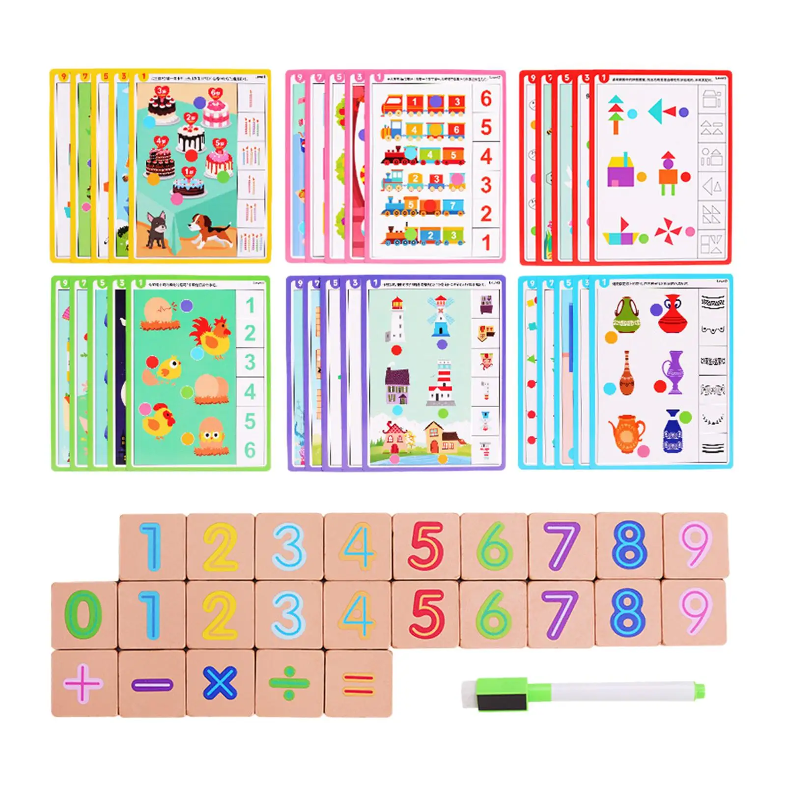 

Montessori Toys Slide Puzzle Board Games Color and Shape Matching Brain Teasers Logic Game for Boys Girls Kids Birthday Gifts