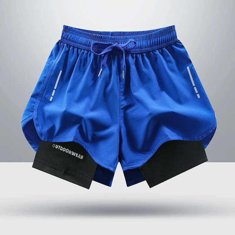 1Bests 3-Pack Men's Running Shorts - Quick Dry Basketball Sports Pants With Zipper Pocket