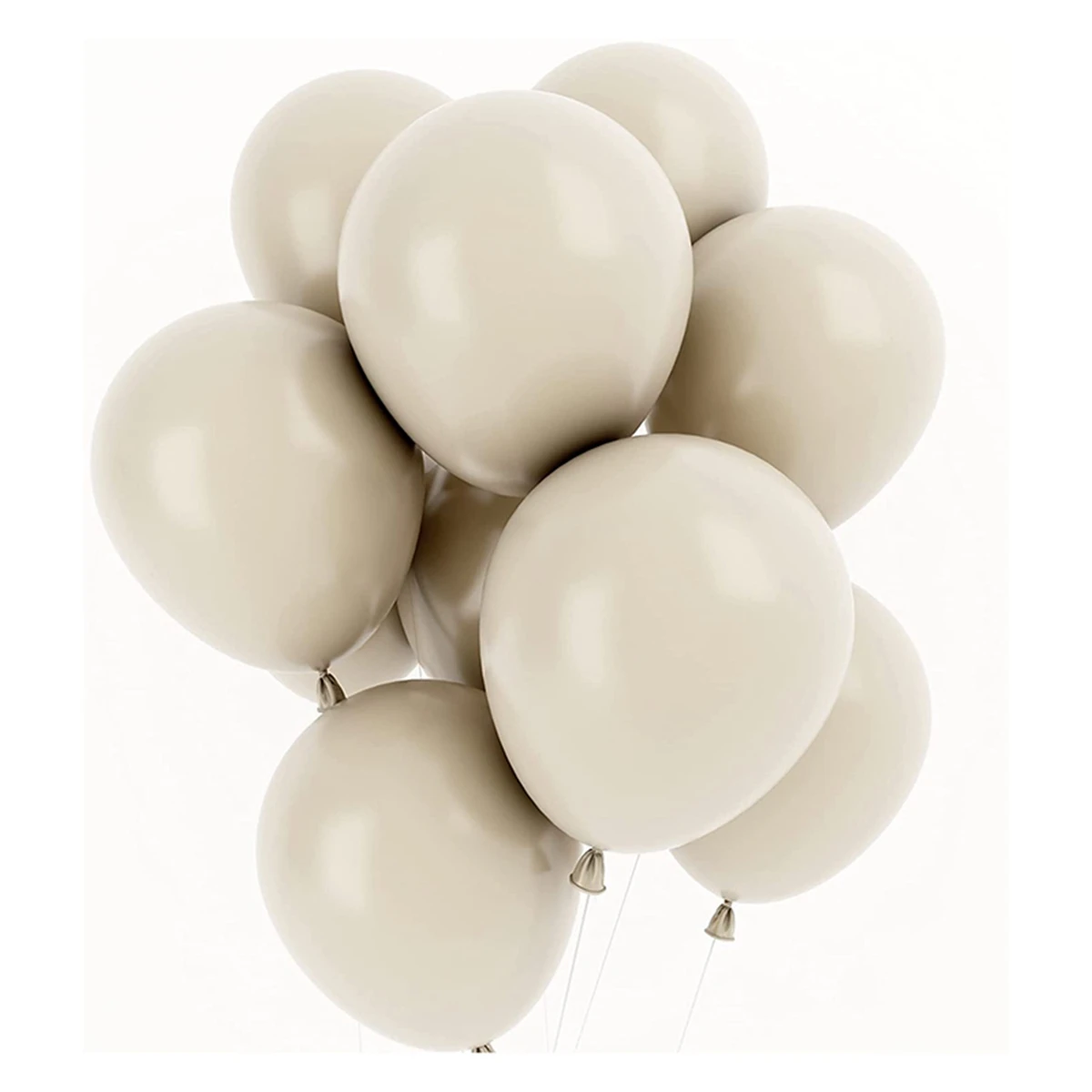 

White Sand Balloons 12 Inch 100 Pcs Baby Shower Party Balloons Happy Birthday Decoration Balloons