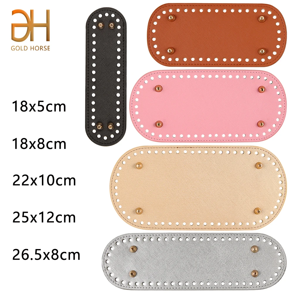 5 Sizes PU Leather Bag Base – DIY Crochet & Knitting Purse Bottom 1