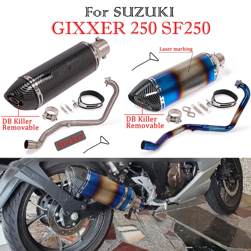 gixxer sf 250 exhaust