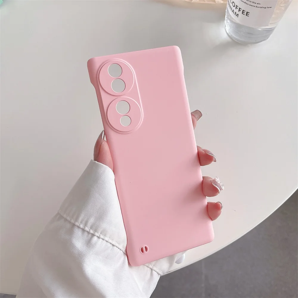 Rahmenlose, matte Hülle in Bonbonfarben für Honor70 Honor 70 Pro Plus X9 X30 Magic4 Lite 5G Schlanke, harte PC-Stoßstangenabdeckung_voghion.com