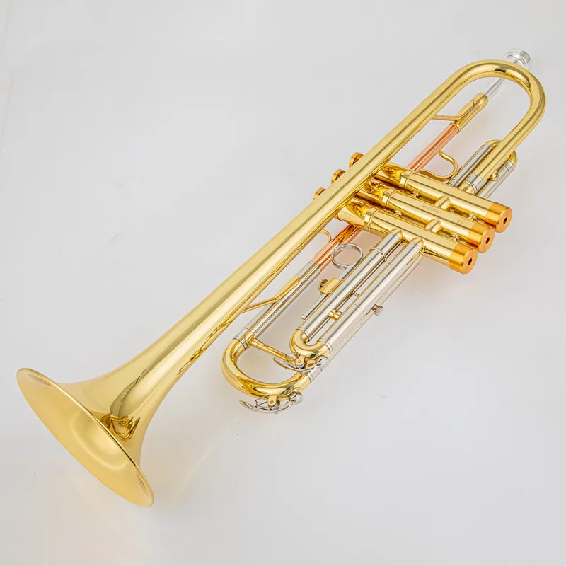 

Made in Japan quality 8345 Bb Trumpet B Flat Brass Silver Plated Professional Trumpet Musical Instruments with Leather Case