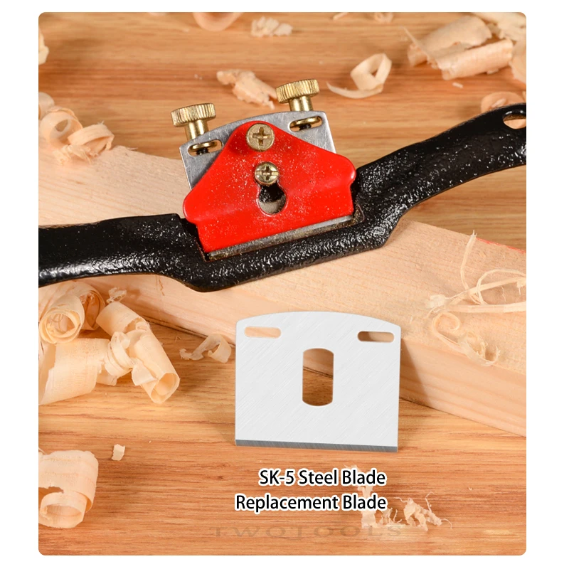 Adjustable SpokeShave Metal Replacement Blade Hand Plane woodworking hand tools wood trimming tool Carpentry Trimming Planer Woodworking Hand Craft Tools