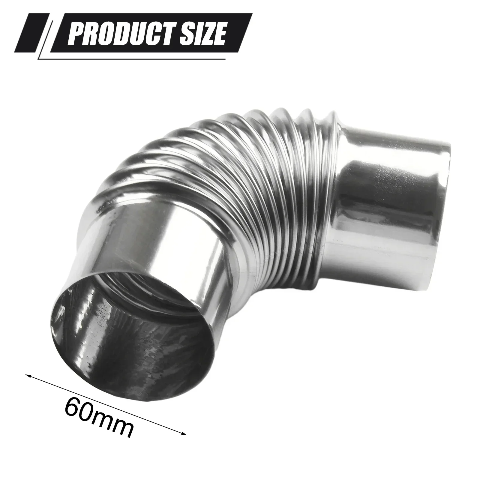 Elbow Chimney Pipe Stainless Steel Multi Flue Stove Pipe Outdoor Camping Chimney Liner Heater Exhaust Connector For Duct Pipe Connector