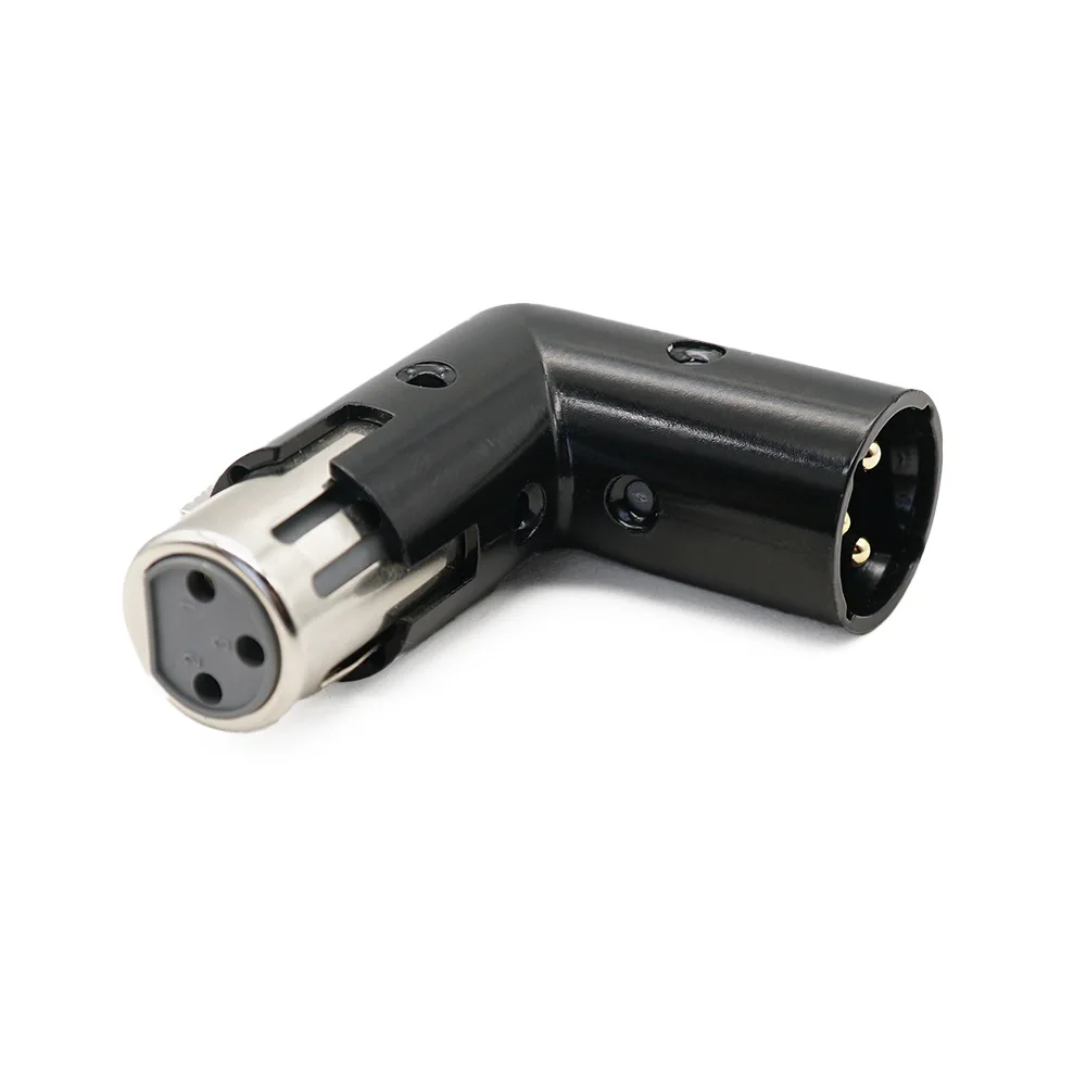 Adaptador Xlr Ângulo com Posição Ajustável Dupla Macho para Fêmea 3pin 4 - Image 6