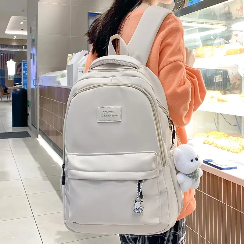 Fashion Backpack Lady High Capacity Waterproof College Trendy Women Laptop School Bags Cute Girl Travel Book Bag Cool New Female