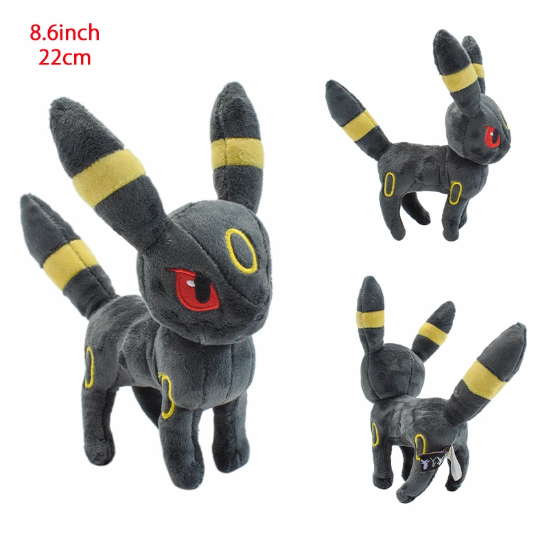 thumbnail image 1 of Peluche de Eevee de 32 estilos, Pokémon Eeveelution, Umbreon, Vaporeon, Jolteon, Flareon, Espeon, Leafeon, muñeco de peluche de dibujos animados, 1 of 5