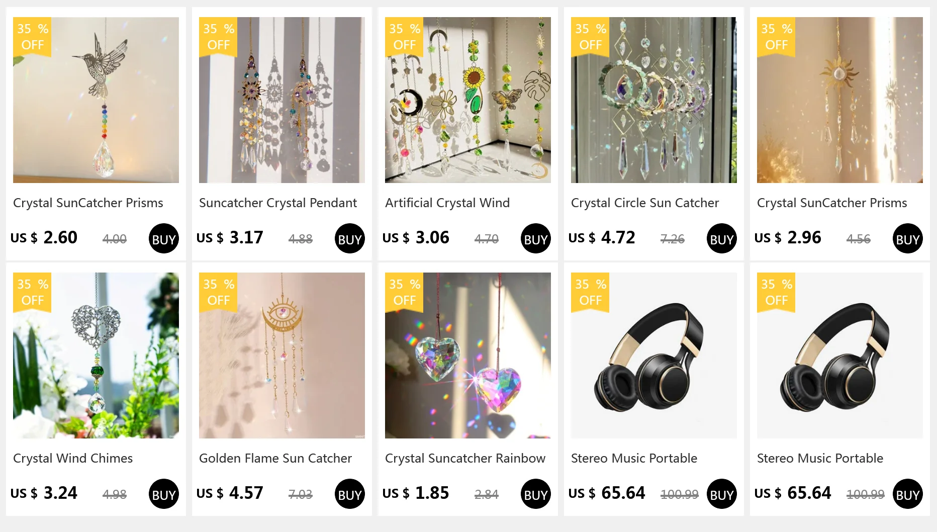 Description Picture 4 of itemCrystal Circle Sun Catcher Hanging Wind Chime Light Cather Colorful Rainbow Prism Love Crystal Pendant Home Garden Decoration