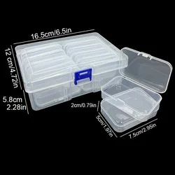 Multi-Compartment Transparent Storage Box for Crafts and Jewelry Accessories (10 Grids)