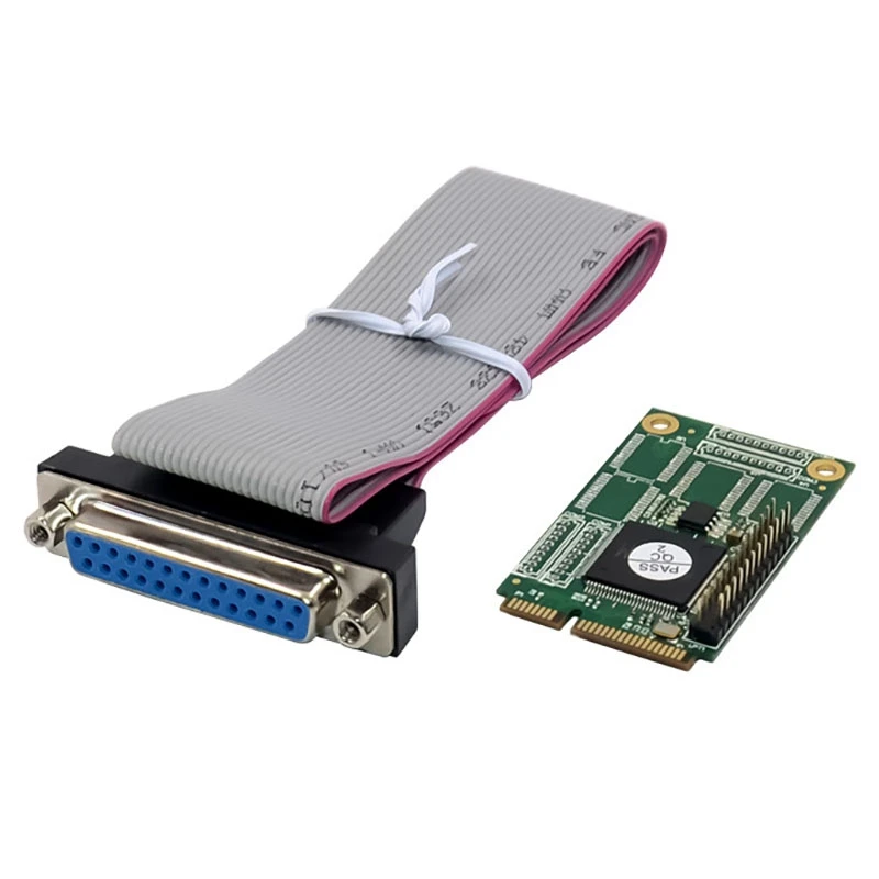 

Mini PCIE CH384L 1P DB-25 Parallel Port Card Native Industrial LTP1 Parallel Printer Port Expansion Adapter