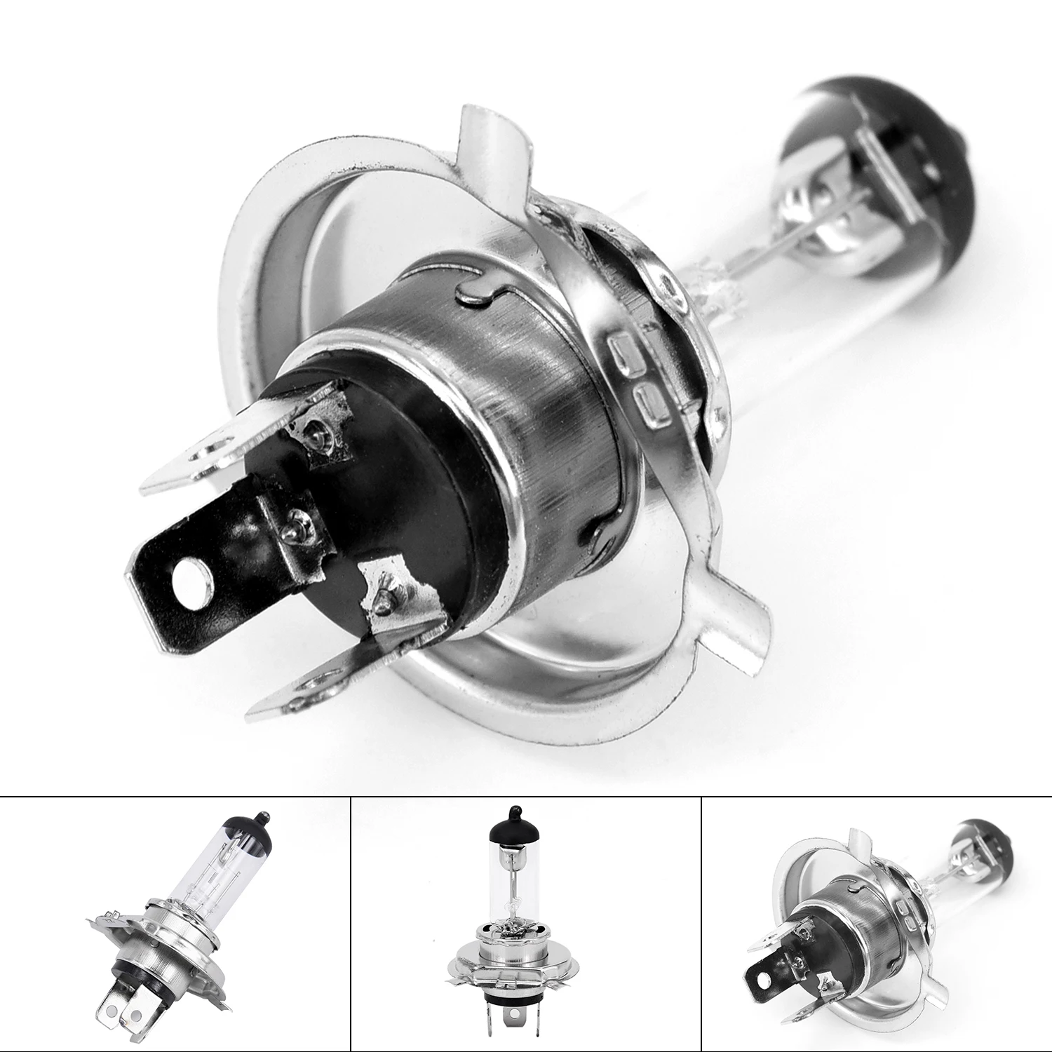 H4 100W Halogen Xenon Car Light Bulb 12V High Low Beam White Car Headlight Lamb Headlamp Lamp Bulbs Accessories