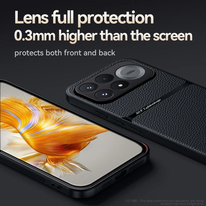 Magnetic PU Leather Ultra-Thin Phone Cover with Camera Protection