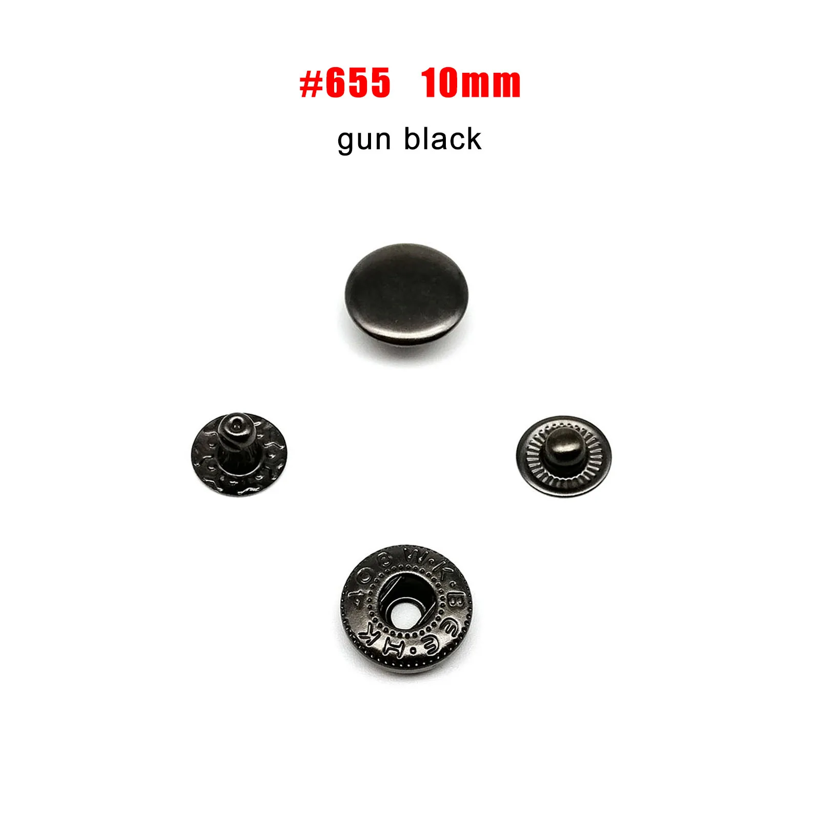 25 Sets of Metal Snap Fastener Button Press Poppers for Leather, Bags, Clothes, and Jacket Repair (No Sewing Required)