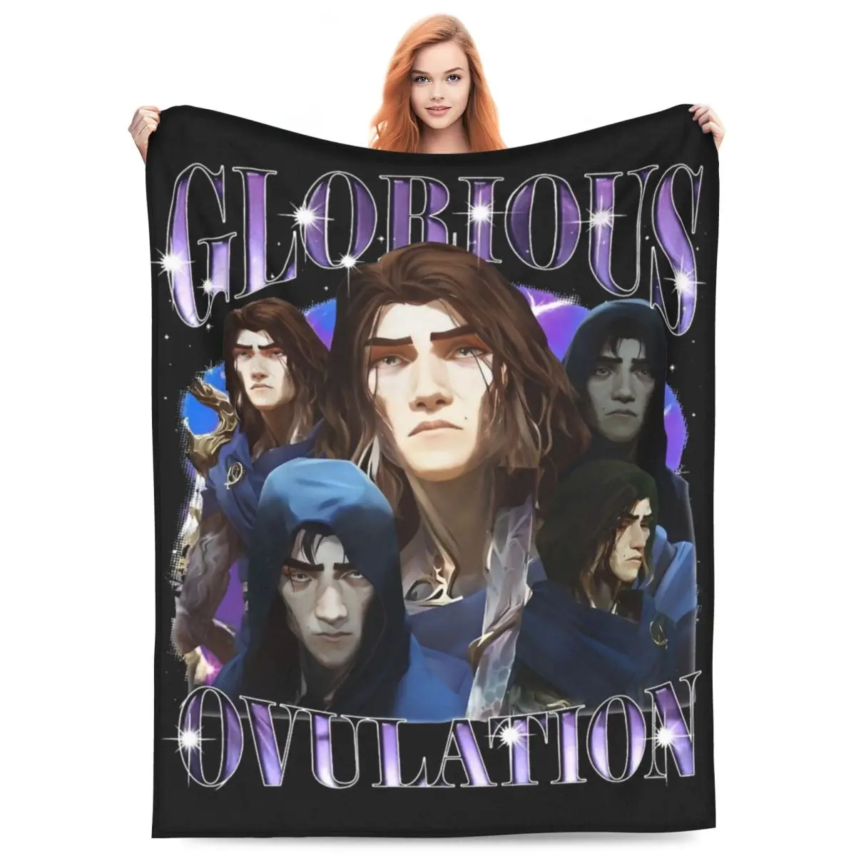 Viktor Arcane Blankets Fleece Decoration Movie Game Breathable Lightweight Throw Blankets for Sofa Travel Bedspread 6