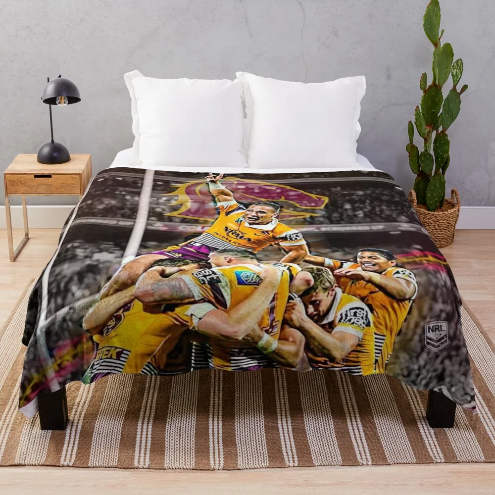 

BRISBANE BRONCOS NRL Throw Blanket decorative Blankets For Bed Blankets