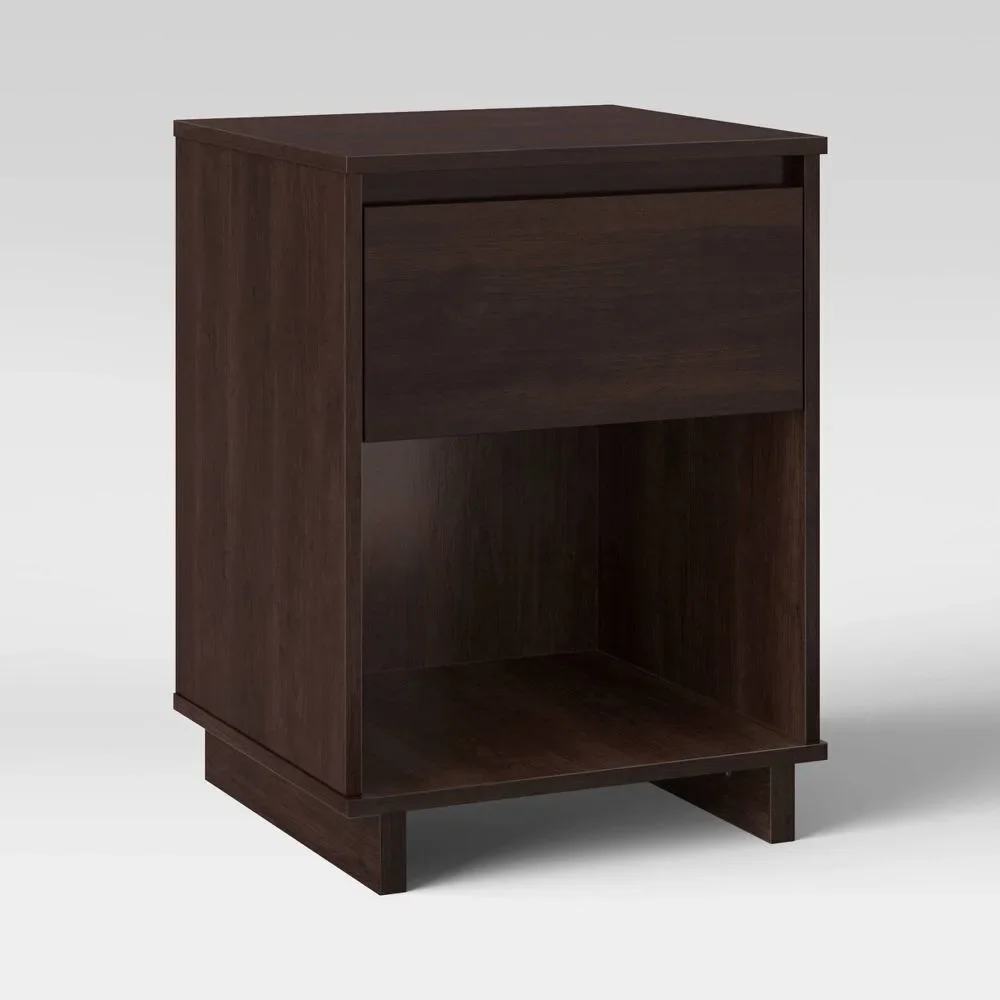 Modern Nightstand Espresso-Room Essentials