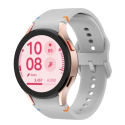 Premium Silicone Strap for Smartwatches - Elegant and Durable Design (Light grey)