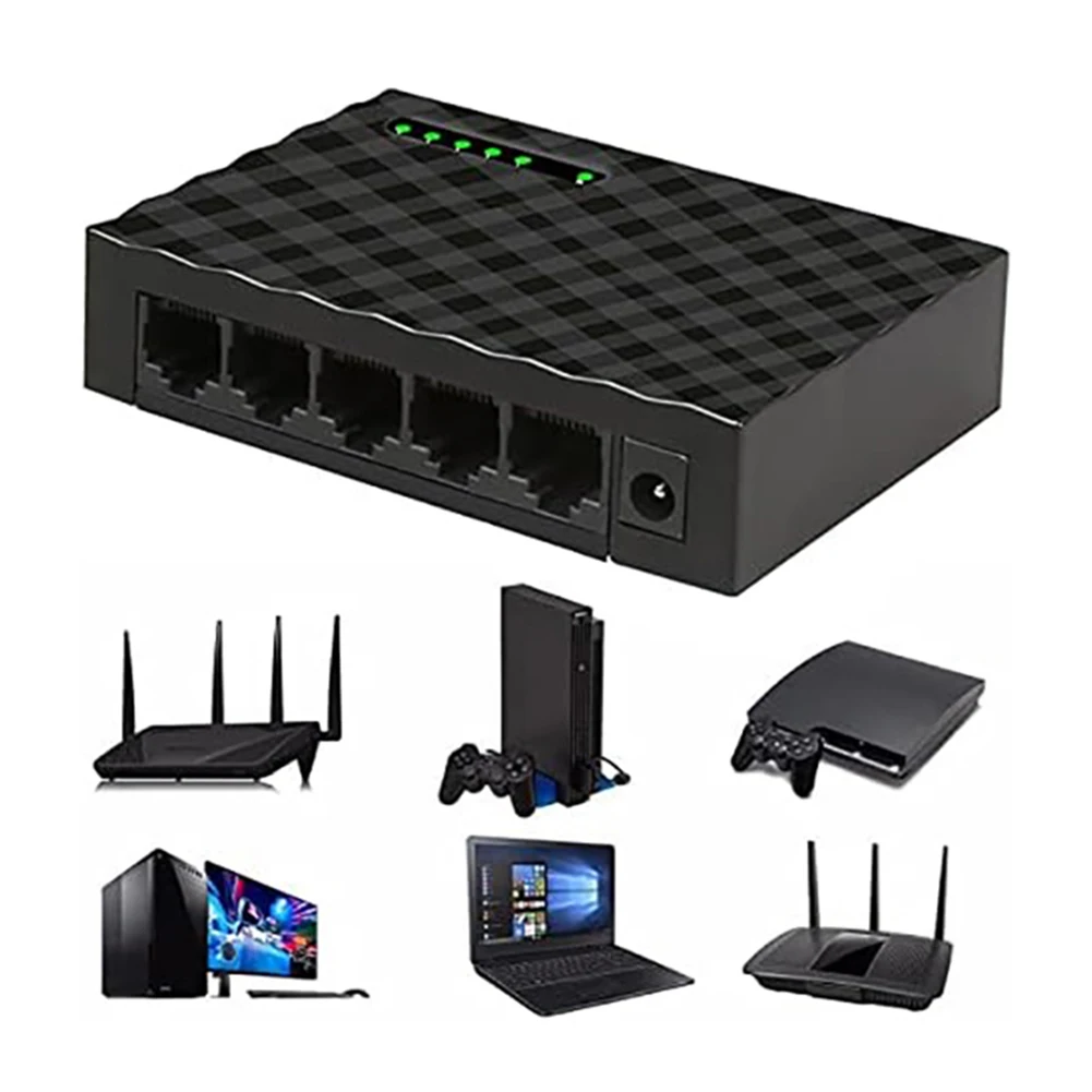 

5 портов, 1000 Мбит/с, Gigabit Ethernet