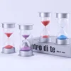 5/10/15/20/30/60 Minutes Mini Silver Lid Hourglass Children Do Homework Clean Teeth Timer Drop Proof Sand Clock Home Ornaments 1