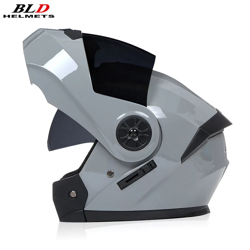 

BLD Modualr Motorcycle Helmet Dual Lens Racing Full Face Downhill Helmets Man Women Dot Ece Approasco Moto DOT Approved Capacete