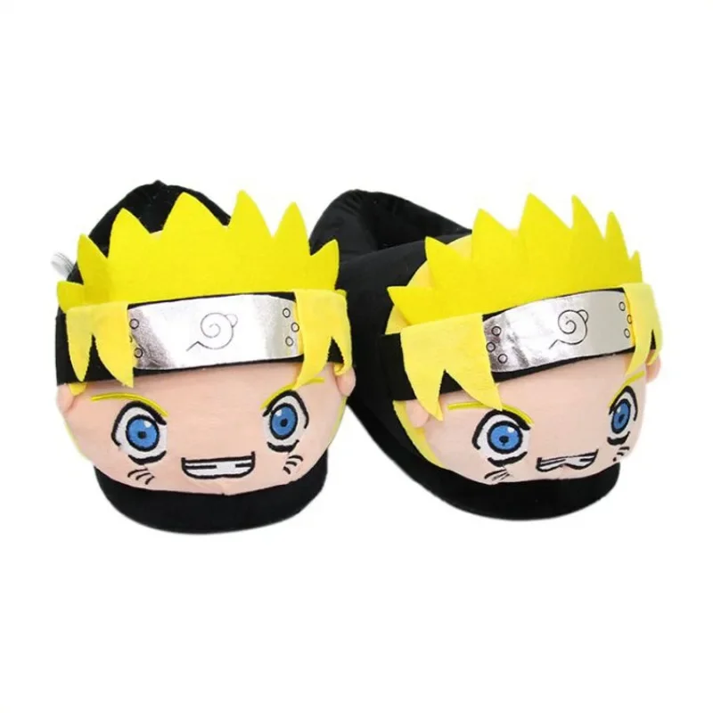 

Anime Naruto Theatrical Edition Uzumaki Naruto Cartoon Plush Slippers Couple Winter Indoor Cotton Drag Warm Shoes