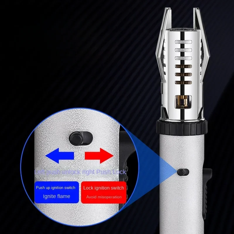 High Temperature Jet Windproof Lighter 1300℃ Cool Lightsaber Igniter Outdoor Barbecue Kitchen Lighter Gadgets For Men
